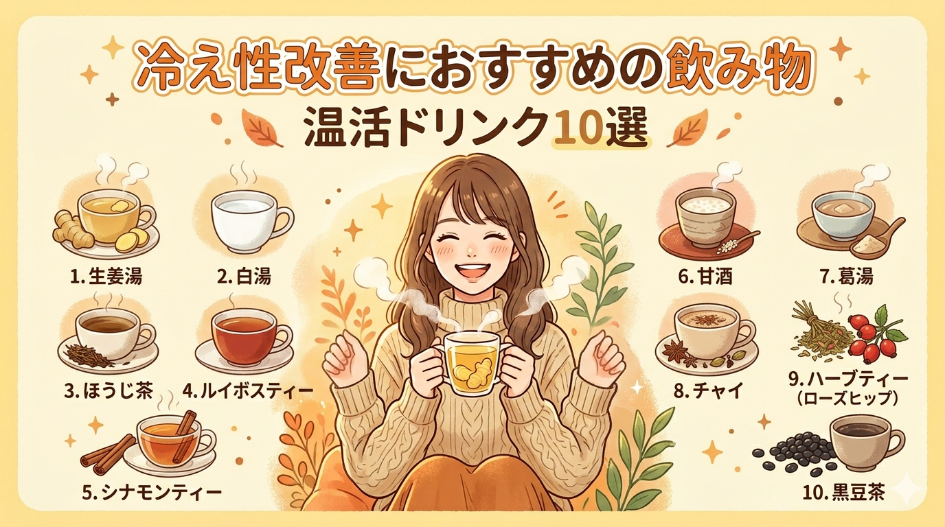 冷え性におすすめの飲み物｜体を温める選び方と日常で続けやすい習慣