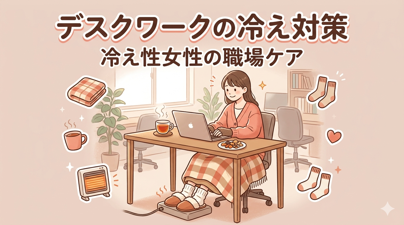 デスクワークの冷え対策グッズ＆習慣｜冷え性女性の職場ケア完全版