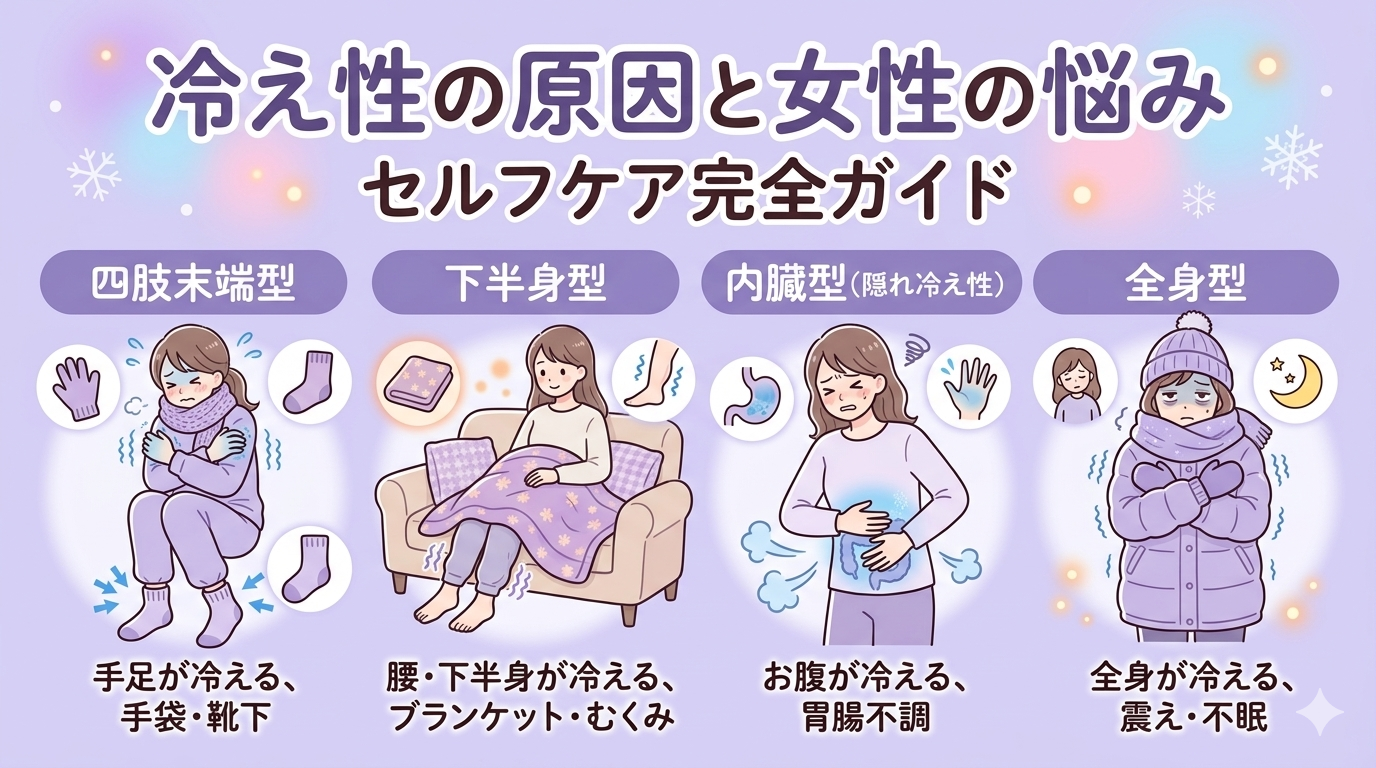 冷え性の原因と女性の悩み｜タイプ別診断とセルフケア完全ガイド