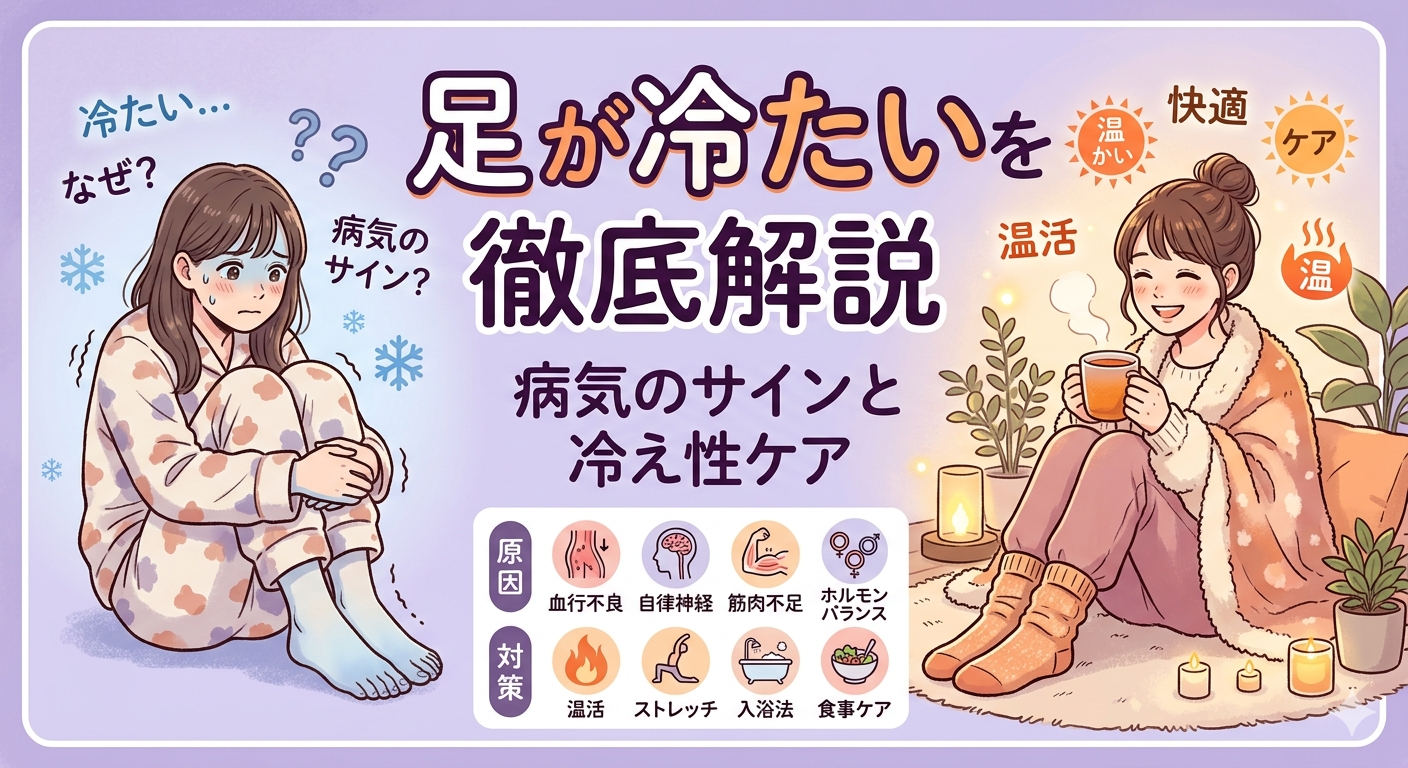 足が冷たい原因を徹底解説｜病気のサインと冷え性ケアの全て